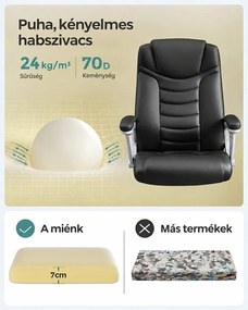 Ergonomikus irodai szék, állítható magasságú forgószék