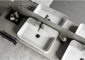 CeraStyle HERA - PULTRA ültethető - Top Counter - porcelán mosdó - 60 x 42 cm
