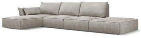 Világosszürke sarokkanapé (bal oldali) Vanda – Mazzini Sofas