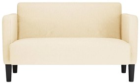 krém kordbársony szövet loveseat kanapé 109 cm