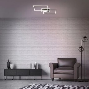 Brilo - LED Dimmelhető felületre szerelhető csillár FRAME 2xLED/20W/230V 2700-6500 + távirányító