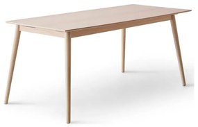 Natúr színű bővíthető étkezőasztal tölgyfa dekoros asztallappal 90x165 cm Meza – Hammel Furniture