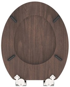 SCHÜTTE DARK WOOD MDF finoman záródó WC-ülőke