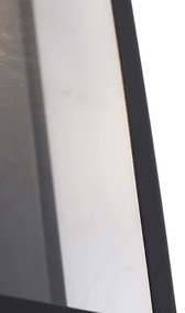 Ipari kültéri fali lámpa fekete IP44 üveggel - Rotterdam