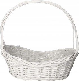 Fonott Kosár Nagy Erős Fehér Ajándékkosarak