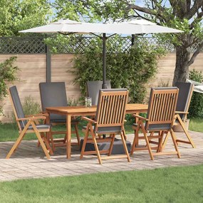 Kerti Szék párnával 6 pcs Barna 57 x 71.5 x 104cm Tömör tíkfa