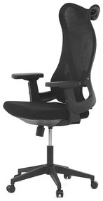 Fekete Hálós Irodai Szék, Hinta Mechanikával. KA-S248 BK