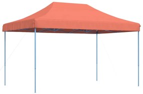 terrakotta összecsukható felugró rendezvénysátor 440x292x315 cm