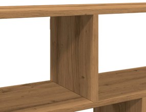 kézműves tölgy színű szerelt fa fali polc 100 x 25 x 50 cm