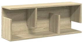 sonoma tölgy színű szerelt fa faliszekrény 80 x 20 x 30 cm