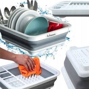 Edényszárító Összecsukható Szilikon nagy edénycsepegtető evőeszközök