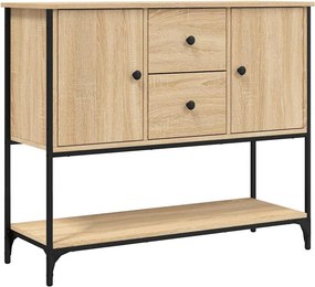 vidaXL sonoma tölgy színű szerelt fa tálalószekrény 100 x 36 x 85 cm