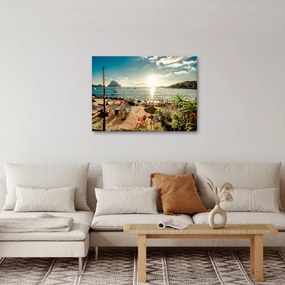 Kép - Strand emberekkel (70x50 cm)