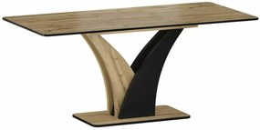 Vento bővíthető étkezőasztal tölgy/fekete 120-160 cm