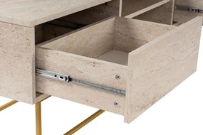 TV szekrény Escape 180 - Arany, Travertine