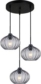 Italux modern függeszték pansol fekete itxpnd-2940-3asbksg2