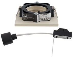 6 darabos modern, bézs színű, süllyesztett spotlámpa készlet GU10 50mm-es, forgatható és dönthető - Qure