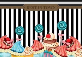 Fotótapéta - Cupcake (152,5x104 cm)