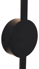Modern fekete fali lámpa 100 cm LED-del - Clockwise