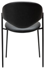 Fekete bőrutánzat étkezőszék Zone – DAN-FORM Denmark