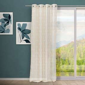 Bézs fényáteresztő függöny 140x260 cm Relief Arch – Casa Selección