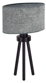 Duolla - Asztali lámpa OVAL 1xE27/15W/230V átm. 30 cm szürke