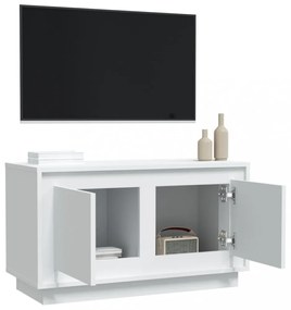 fehér szerelt fa TV-szekrény 80x35x45 cm