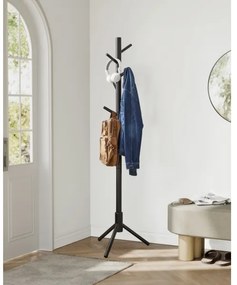 LINEA álló ruhafogas, fekete