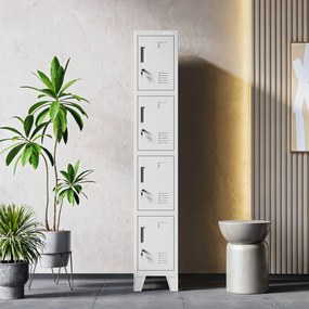 BHP szociális rekeszes szekrény szürke: ROBERT 1 Plus