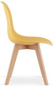 Mustárszínű KITO szék bükkfa lábakkal