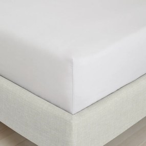 Szürke gumis pamut-perkál lepedő 150x200 cm Cotton Percale – Bianca