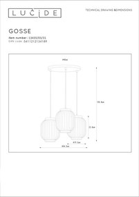 Függeszték Bronz GOSSE LUCIDE 13435-03-31