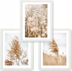 Boho 3 kép 43x53 Természet Fű Ikea keret #12