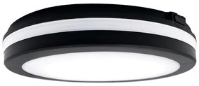 Top Light Top Light - LED Fürdőszobai lámpa COMET LED/15W/230V IP54 átm. 20 cm fekete TP1781