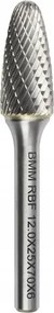 Forgó reszelő Hm fém maró Rbf élezett lekerekített 16x26x71mm