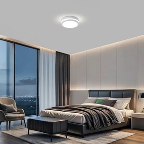 Brilagi - LED kültéri lámpa mozgásérzékelővel BENE LED/18W/230V átm. 21,5 cm fehér IP54