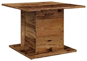 antik fa színű szerelt fa dohányzóasztal 55,5 x 55,5 x 40 cm