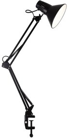 Asztali lámpa WORKER 1xE27/10W/230V fekete