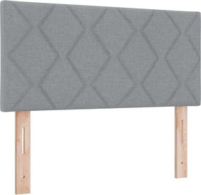 vidaXL Fejtámla Világosszürke 90 cm szövet