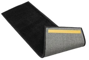 Fekete lépcsőszőnyeg szett 13 db-os 22x73 cm Pure Black – Mila Home