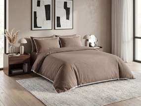 Mikroszálas ágyneműhuzat LACELLE sötét bézs Ágyneműhuzat mérete: 70 x 80 cm | 140 x 200 cm