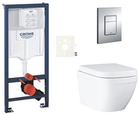 Fali WC szett világos falra / falra szerelhető Grohe Euro Ceramic SIKOGRSEUE SIKOGRSEUE