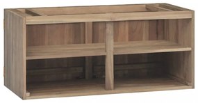 tömör tíkfa falra szerelhető fürdőszobaszekrény 90 x 39 x 40 cm