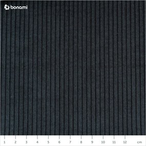 Feketés antracitszürke kordbársony kanapé 200 cm Lean – Karup Design