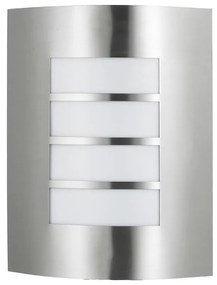 PREZENT 61000 - MEMPHIS kültéri fali lámpa 1xE27/60W rozsdamentes acél IP44 61000
