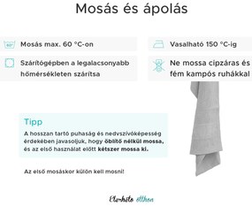 CARRARA törölköző szett 30x30 cm világosszürke 100% pamut, 3 db