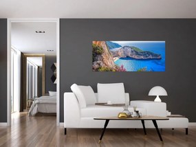 Kép - Navagio strand, Görögország (120x50 cm)