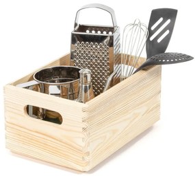 Custom tárolódoboz borovi fenyőből, 30 x 20 x 14 cm - Compactor