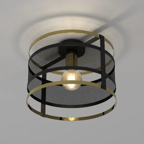 Felületre szerelhető csillár RIM 1xE27/60W/230V fekete/arany