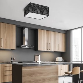 Mennyezeti lámpa SATINO 2xE27/60W/230V fekete/ezüst